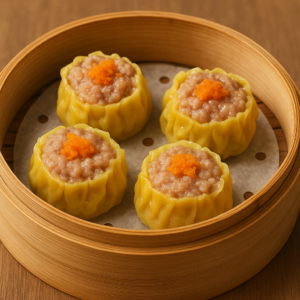 114. Boulettes (Shao mei) à la vapeur 4 pcs (1a, 3)