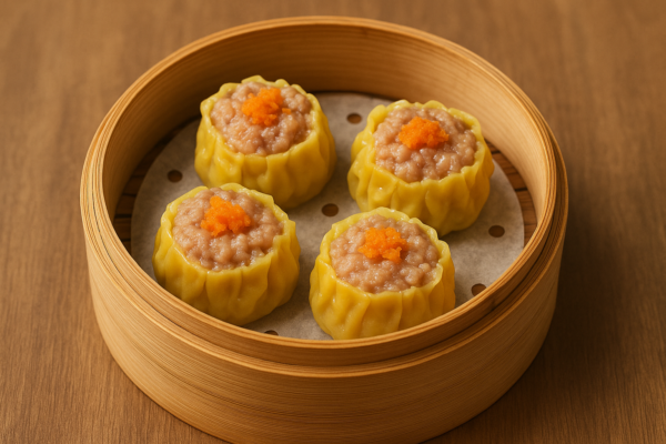 114. Boulettes (Shao mei) à la vapeur 4 pcs (1a, 3)